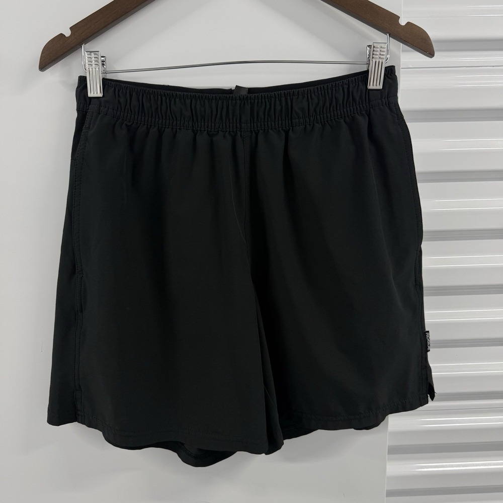 Rogue Fitness Men's Small Black 7in Training Shorts CrossFit Gym Zip Pocket